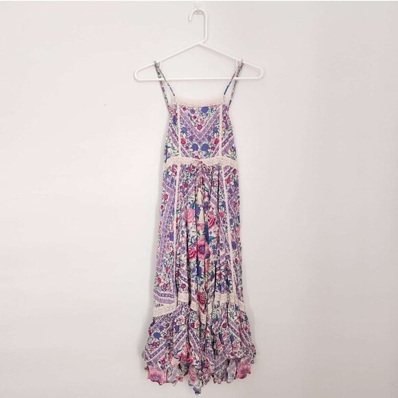 Spell and the Gypsy Collective Babushka Midi Dress Lavender XS b126 - Picture 2 of 16